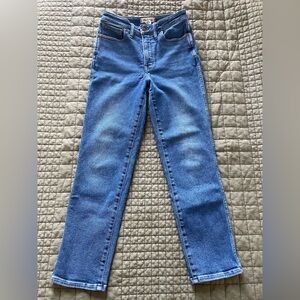 Madewell 27 Curvy Stovepipe High Rise Blue Denim Jeans